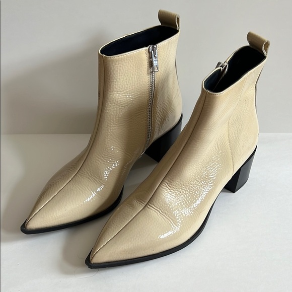 Everlane The Boss Boot – Cream Leather Ankle Boots, Size 8.5 - Picture 3 of 7